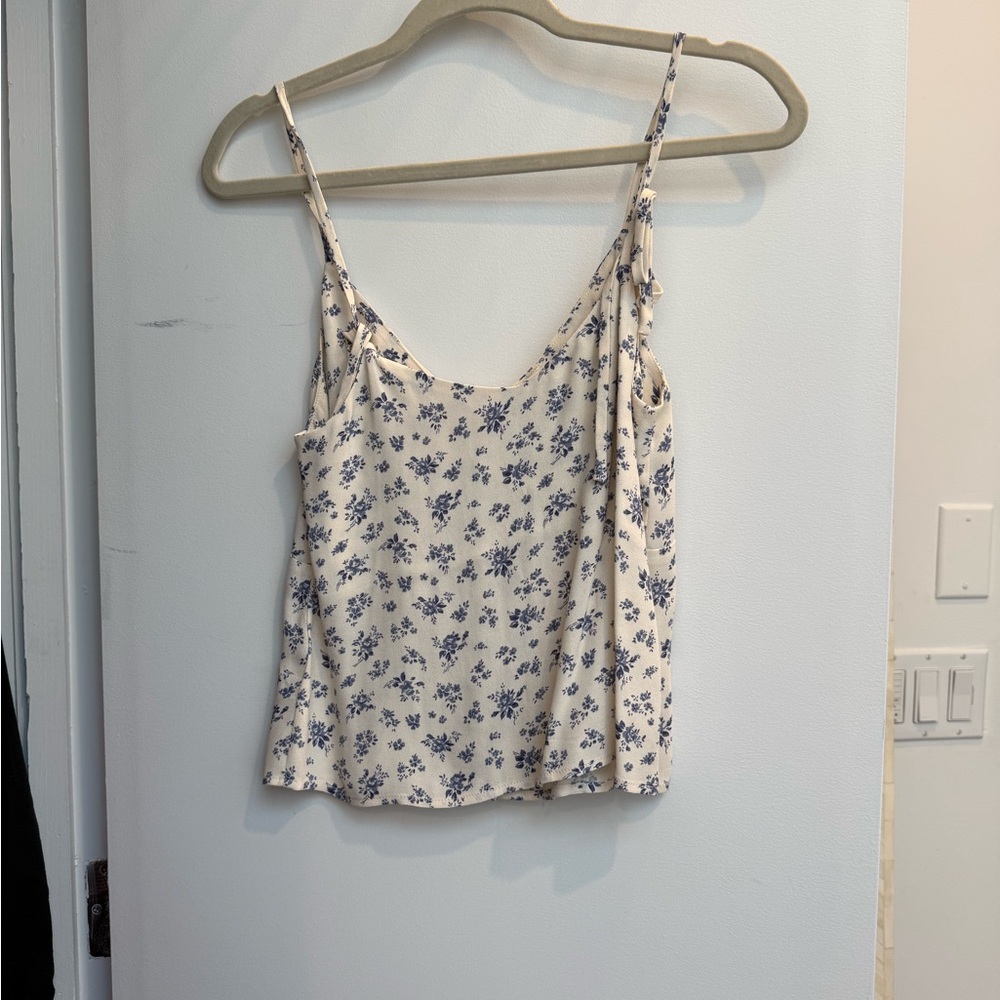 Reformation Blue and White Tank Top - Picture 2 of 2